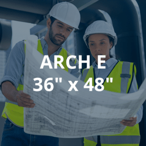 Blueprints Printing - 36" x 48" ARCH E
